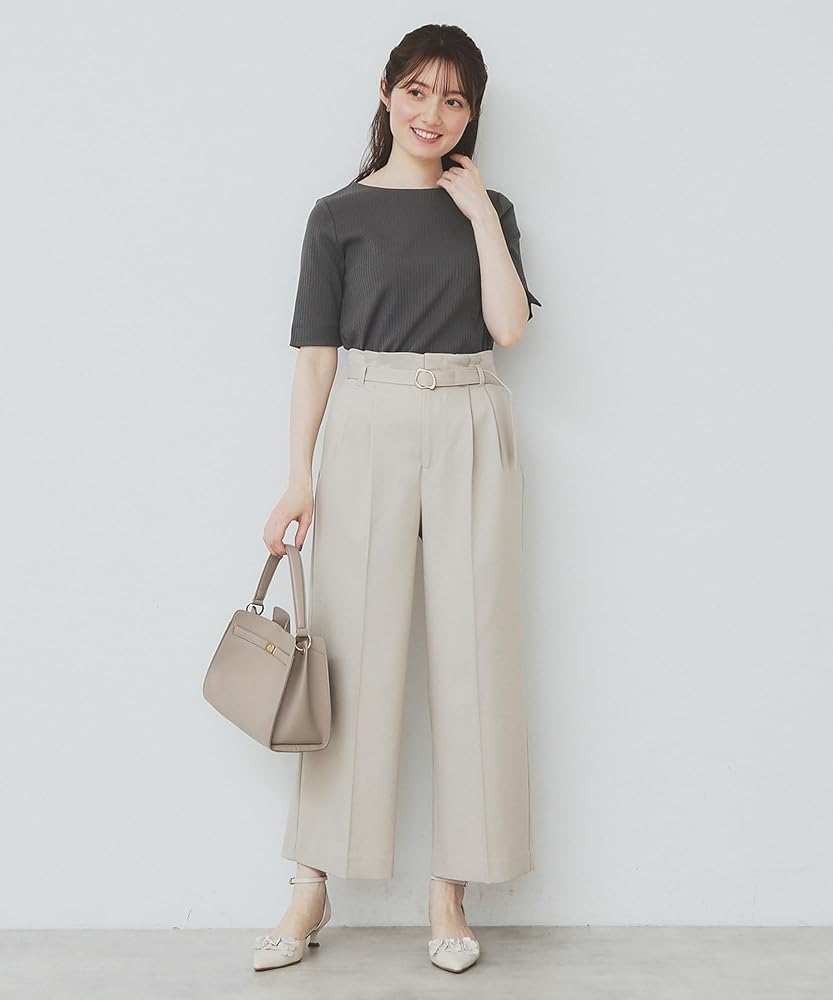 PoFF ボートネックトップス index tシャツ 「7色展開/XS-LLサイズ」ボートネックリブ